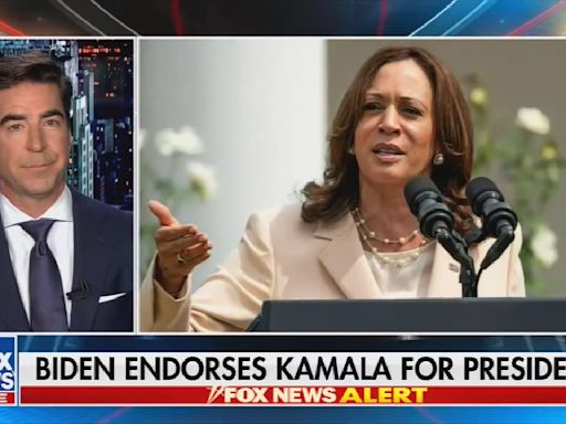 Fox News' Jesse Watters: Hillary Clinton endorsed Kamala Harris "because she is a woman"