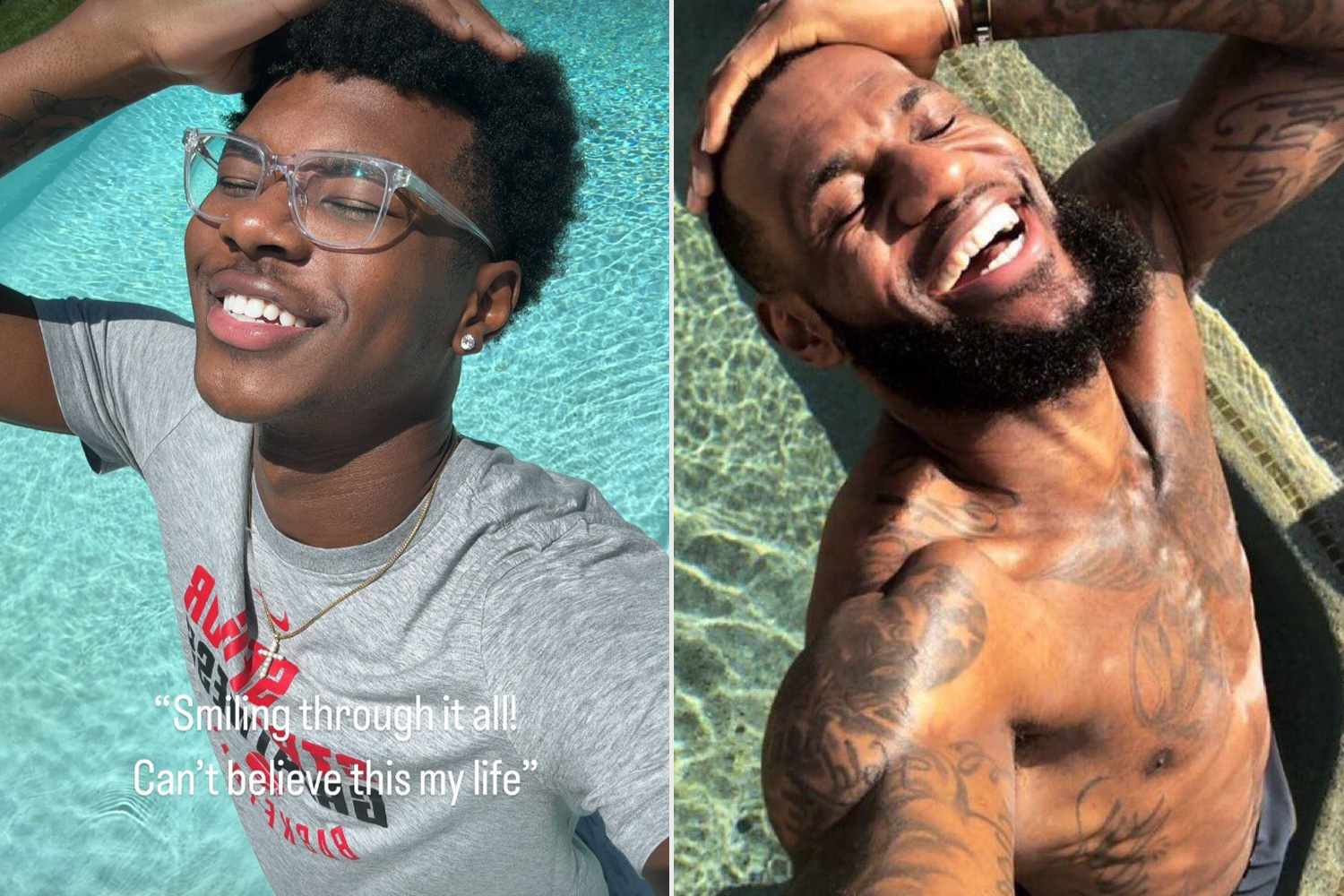 Bryce James Hilariously Recreates Dad LeBron's 'Smiling Through It All' Meme