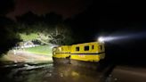 Residents of remote California canyon airlifted to safety after getting stranded by storms