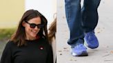 Jennifer Garner Steps Out In Blue Brooks Sneakers With Violet Affleck