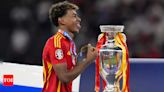 Birthday boy Lamine Yamal wins Euro 2024 and best young player award | Football News - Times of India