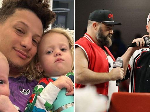 Patrick Mahomes Admits He 'Can't Keep Up' With Travis and Jason Kelce's Partying After Having 2 Kids: 'I Used To'