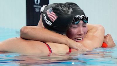 Torri Huske, driven by Tokyo near miss, gets golden moment at Paris Olympics