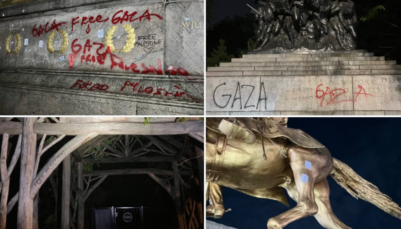 NYPD: Boy, 16, arrested on S.I. in connection with pro-Palestinian graffiti at Central Park