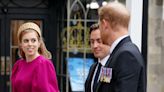 Princess Beatrice, Eugenie Wear Pink and Navy to Coronation of King Charles III