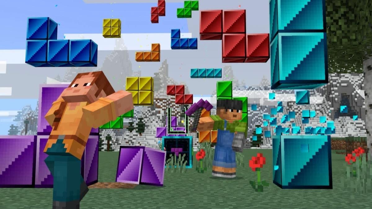 Minecraft Gets a Tetris Crossover DLC