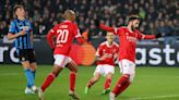 Benfica beat Scott Parker’s Club Brugge to take control of Champions League last-16 tie