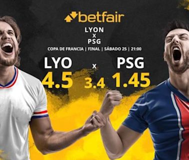 Olympique de Lyon vs. París Saint Germain: horario, TV, estadísticas, cuadro y pronósticos