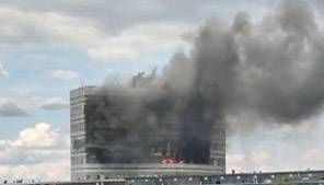 Eight killed in deadly fire at Moscow office building