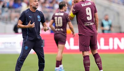 Pep Guardiola le desea "muchísima suerte" a Julián Álvarez en su aventura en el Atlético de Madrid