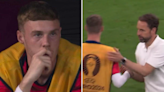 Fans spot Cole Palmer and Gareth Southgate’s awkward exchange at full-time after England draw