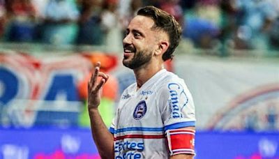 Everton Ribeiro celebra 100 dias no Bahia antes de enfrentar o Flu de Diniz