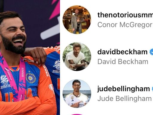 Jude Bellingham, Vinicius Jr, David Beckham and Conor Mcgregor Like Virat Kohli's Instagram Post - News18