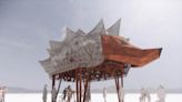 Honouring the dead: Ukrainian installation at Burning Man festival