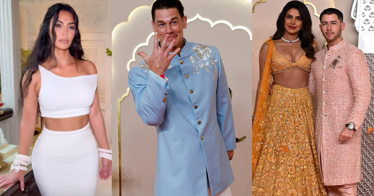 See photos of stars showing up for lavish Ambani wedding festivities