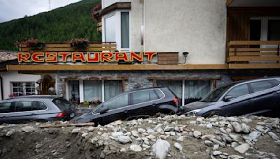 Storms in Switzerland and Italy cause flooding and landslides, leaving at least 4 people dead