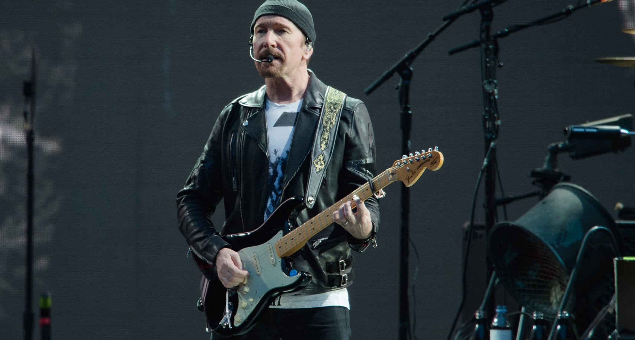 A Strat from the Edge’s own collection is heading to auction, expected to fetch $75,000+ for charity