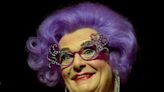 Barry Humphries death – latest: Matt Lucas and Jimmy Carr lead tributes to ‘lovely’ Dame Edna star