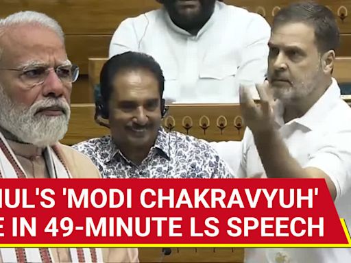Rahul Gandhi Triggers Ugly Spat In Fiery LS Speech | 'Modi-led Chakravyuh,' 'Kamal' & India 'Trap'