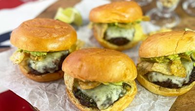 Sunny Anderson is celebrating July Fourth with green goddess burgers and banana fool