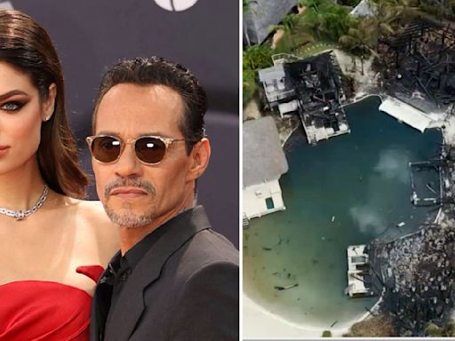 Marc Anthony y Nadia Ferreira reaparecen tras incendio de su villa: así se refugian luego del siniestro