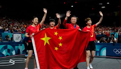 China earns a 300th Olympic gold medal with women's team victory in table tennis at Paris Games