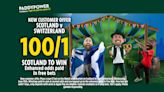 Scotland v Switzerland offer: Get 100/1 on Scotland to win with Paddy Power