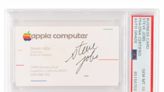 Steve Jobs-signed business card from 1983 sells for $181,000