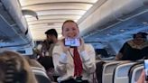 Hero BA air hostess helped fliers see England's win over Switzerland mid-flight
