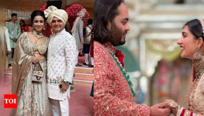 Parthiv Gohil and Manasi Parekh Gohil attend Anant Ambani and Radhika Merchant's wedding in traditional style | Gujarati Movie News - Times of India