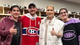 Céline Dion Shares Rare Photo with Her 3 Sons at Hockey Game — See the Pictures!