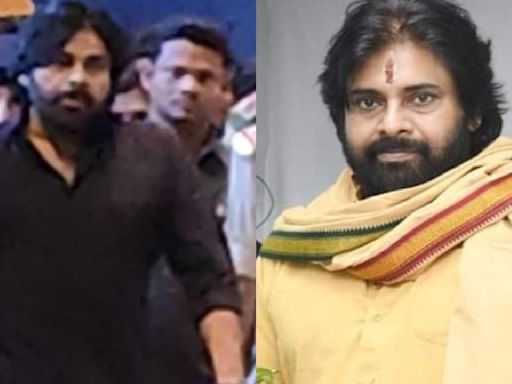 VIDEO: Pawan Kalyan looks dashing in his all-black outfit as he returns from Singapore after attending wife Anna's graduation ceremony