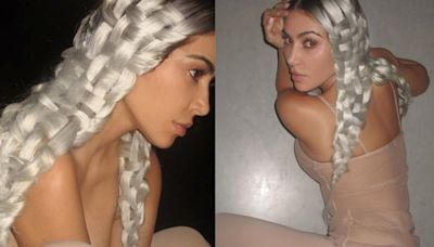 Kim Kardashian’s woven braids spark hilarious ‘Founding Father’ comparisons
