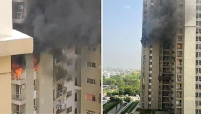 Noida Fire: 'Blaze Started Due To Split AC Blast,' Says Fire Officer On Noida Sector 100 Lotus Boulevard Society Incident