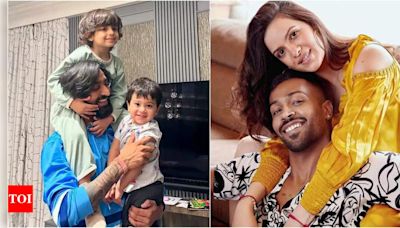 Amid Hardik Pandya and Natasa Stankovic's divorce rumours, Krunal Pandya shares heartwarming photos with their son Agastya | Hindi Movie News - Times of India