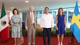 Gobernador de Yucatán recibe a los reyes de Suecia