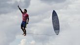 Is this the photo of the Olympics? Stunning shot of surfer Gabriel Medina goes viral