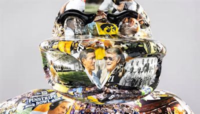 Iowa football, Kirk Ferentz unveil '25 years of Captain Kirk' statue for Herky on Parade