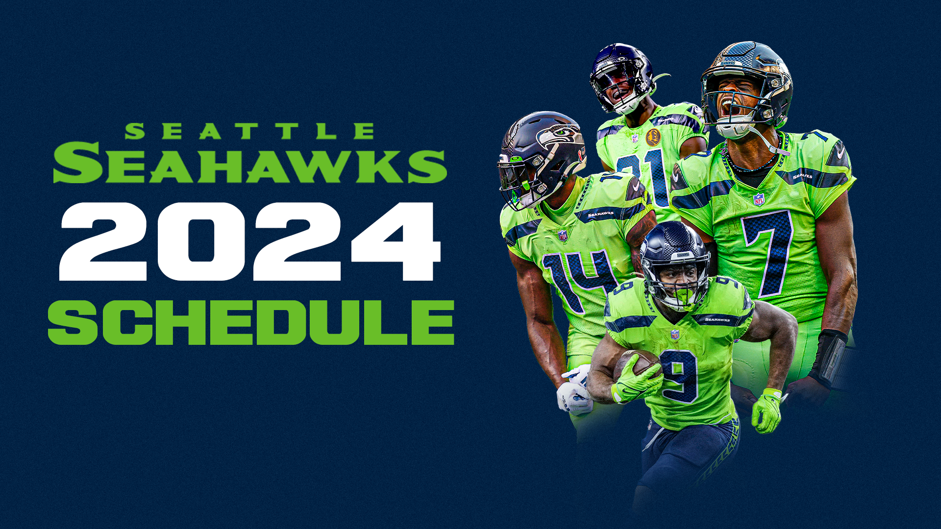 Seattle Seahawks 2024 schedule downloadable wallpapers
