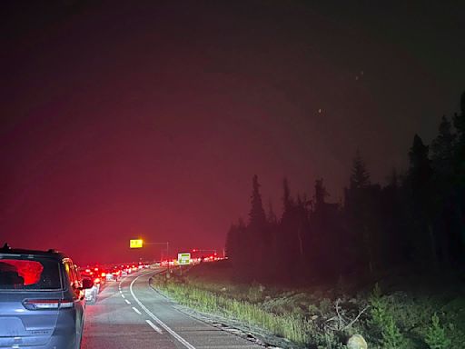 Fast-moving wildfire in the Canadian Rockies ravages the town of Jasper