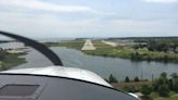 Flying in a flood zone at Groton-New London Airport