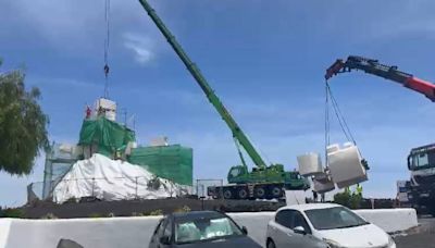 "Desaparece" la escultura del Monumento al Campesino de Lanzarote