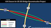 Overnight construction to close I-20 at US 283 Bridge intersection in Baird
