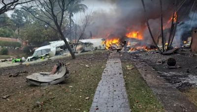 Captan el momento en que avión con 62 pasajeros se estrella en Brasil - La Tercera