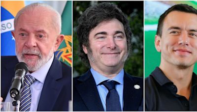 Lula, Milei y Noboa son los presidentes suramericanos mejor valorados, según sondeo