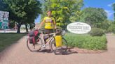 Michigan cyclist passes Quincy in cross-country cancer ride