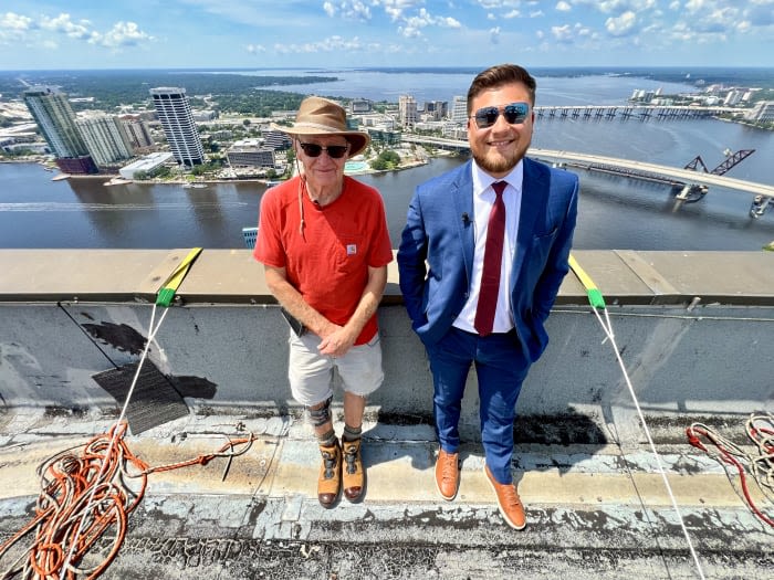 Meet the man who will take the letters off the Wells Fargo building downtown 13 years after mounting them