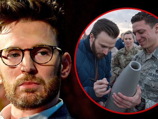 Chris Evans Clarifies Misconception He Signed Israeli Bomb, Pic From 2016