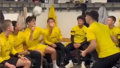 Borussia Dortmund juvenil rompe las redes con reto en equipo