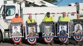 Over 100 military banners placed in Berlin Center